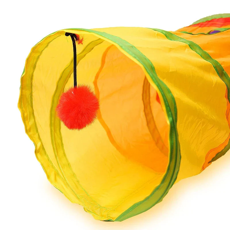 Collapsible Cat Tunnel Toy for Indoor &amp; Outdoor Play