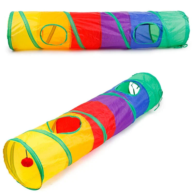 Collapsible Cat Tunnel Toy for Indoor &amp; Outdoor Play