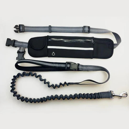 Hands-Free Dog Leash with Adjustable Waist Belt