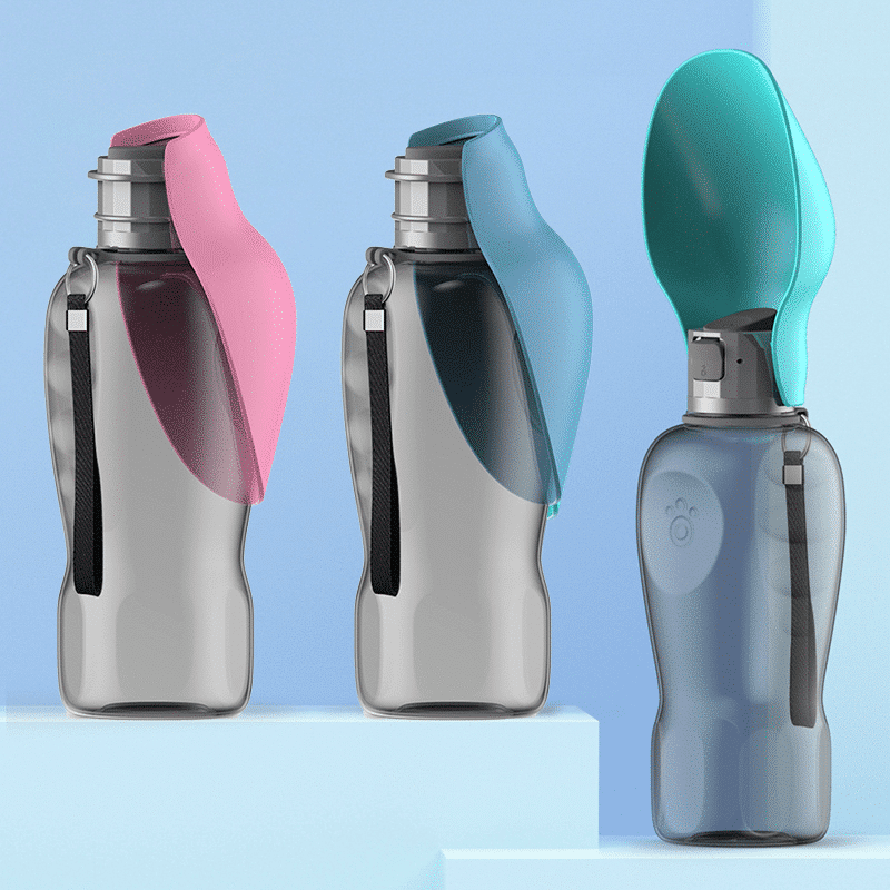 Foldable Leak-Proof Travel Water Bottle for Dogs, 27oz