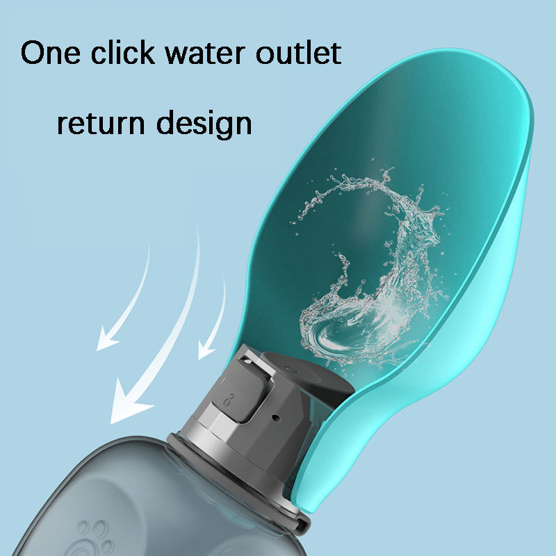 Foldable Leak-Proof Travel Water Bottle for Dogs, 27oz