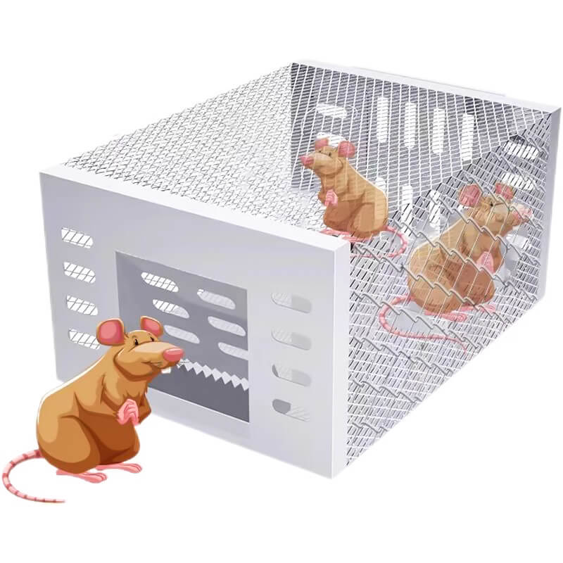 Self-Activating Mouse Trap Lid for Buckets