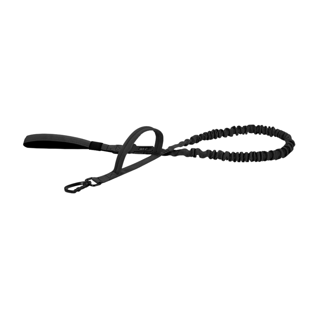Tactical Double-Handle Padded Bungee Dog Leash, 69-Inch