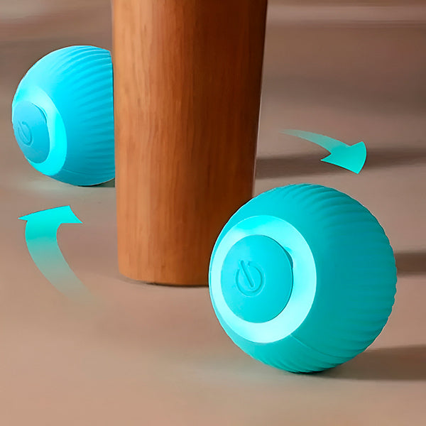 Interactive Self-Rolling Pet Ball for Dogs and Cats