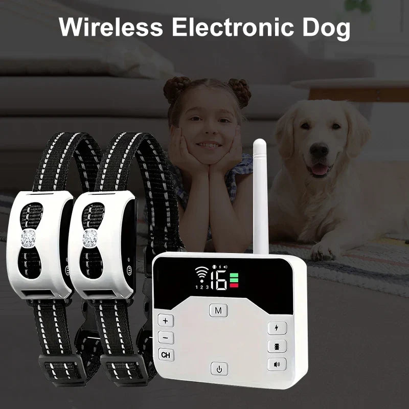 Wireless Pet Fence & Training Collar System