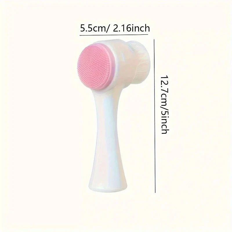 Dual-Sided Silicone Pet Paw Cleaner & Massage Brush