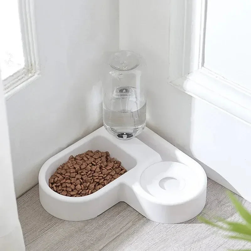 Double Bowl Feeding Set for Small Dogs and Cats