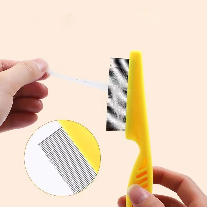 Stainless Steel Flea &amp; Shedding Grooming Comb for Pets