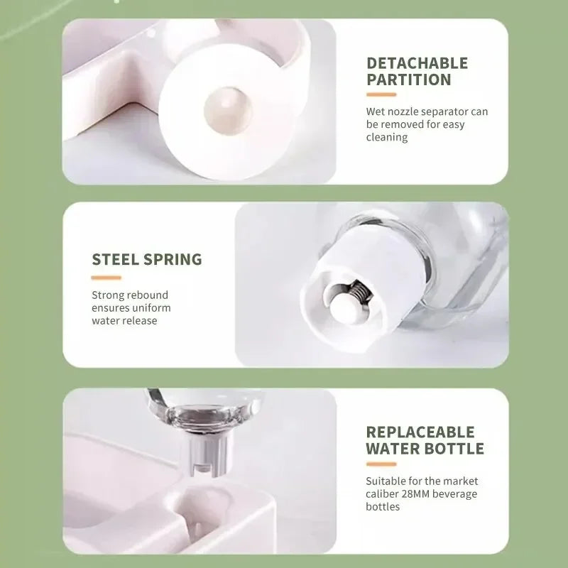 Double Bowl Feeding Set for Small Dogs and Cats