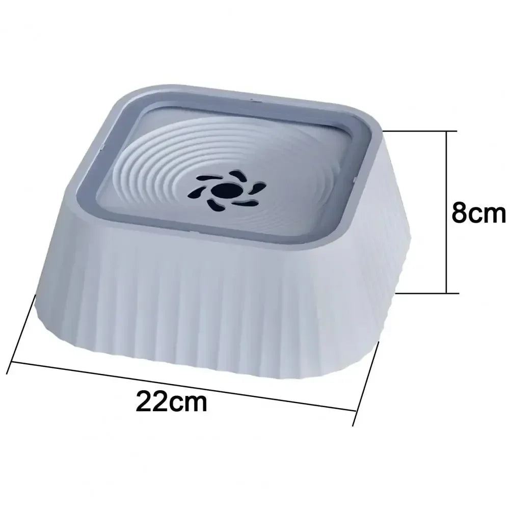 No-Spill Pet Water Fountain with Floating Plates