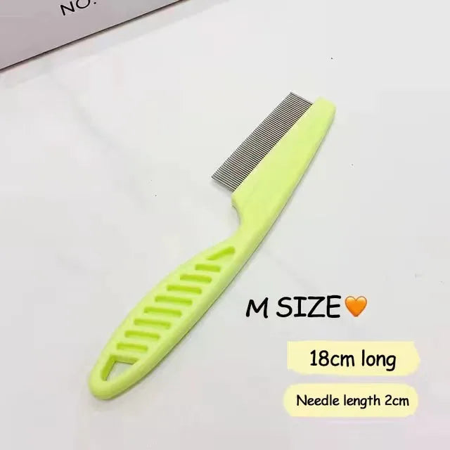 Stainless Steel Flea &amp; Shedding Grooming Comb for Pets