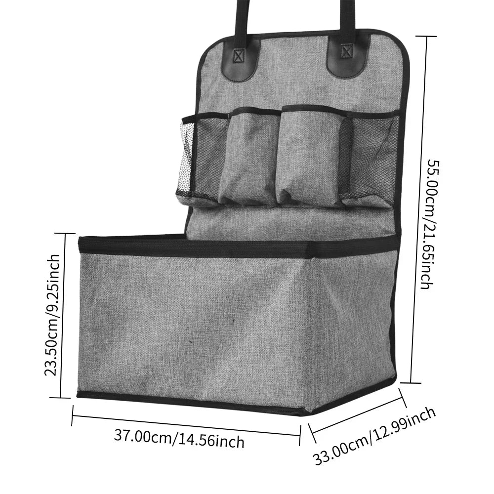 Dog Car Booster Seat with Storage Pockets - Front Seat