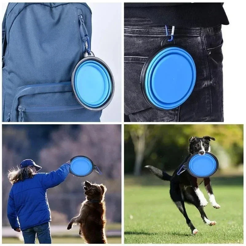 Folding Travel Bowl for Dogs and Cats - Food and Water