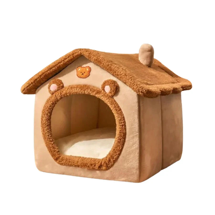 Foldable Washable Cat House for Small Pets