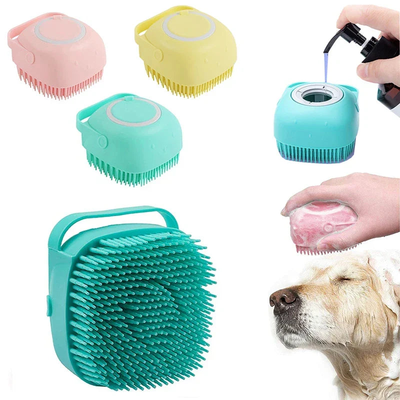 Silicone Dog Grooming and Bath Massage Gloves
