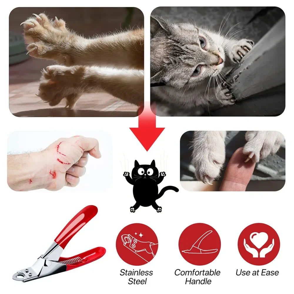 Stainless Steel Pet Nail Clipper for Dogs and Cats