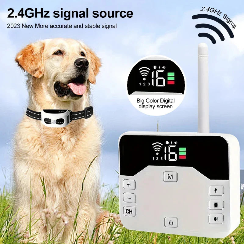 Wireless Pet Fence & Training Collar System