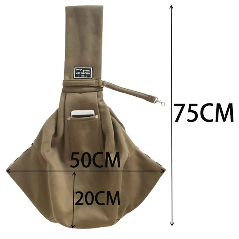 Hands-Free Dog Carrier Sling for Small Dogs - Walks, Errands & Travel