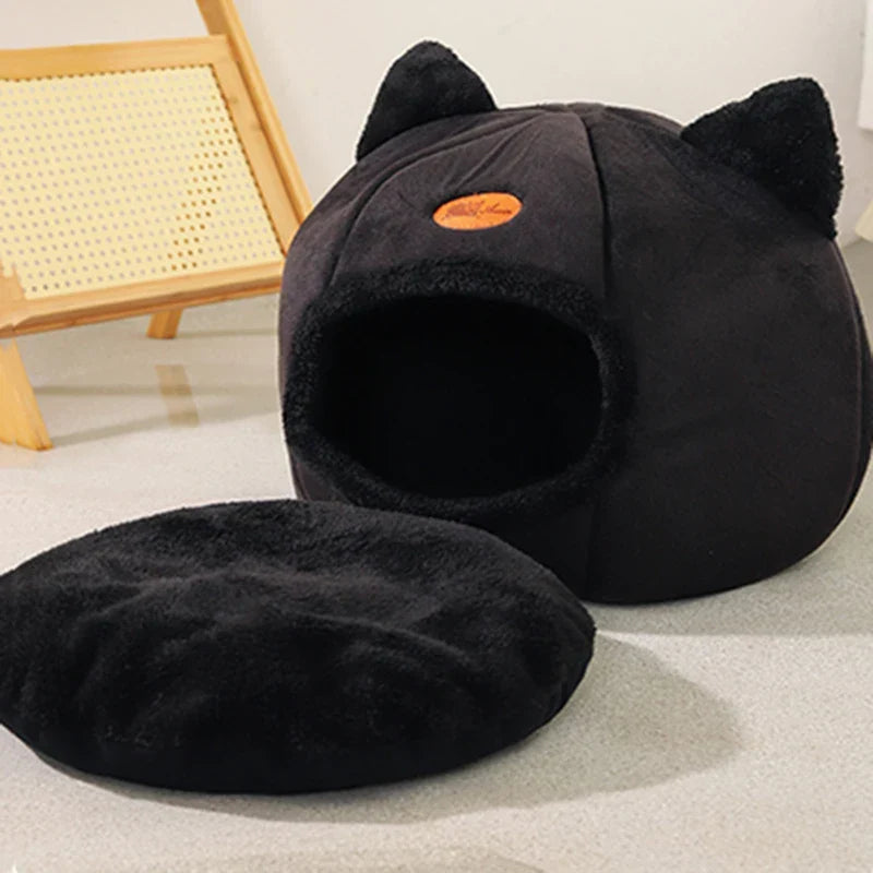 Deep Sleep Cat Cave Bed - Cozy Indoor Nest for Cats