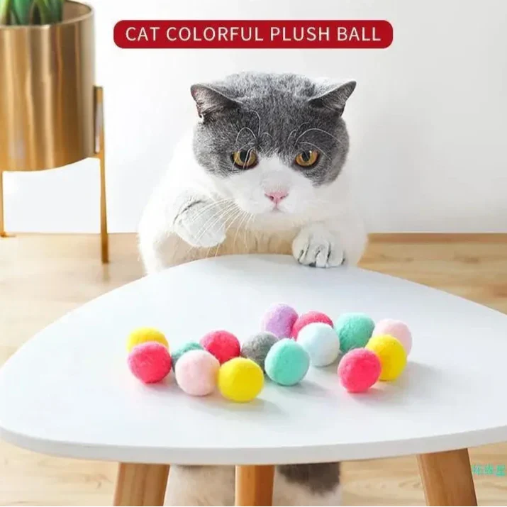 Plush Ball Shooter - Interactive Launch Toy for Kittens