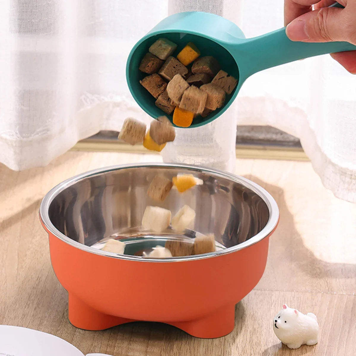 Anti-Slip Stainless Steel Dog Bowl - Easy-Clean Pet Dish