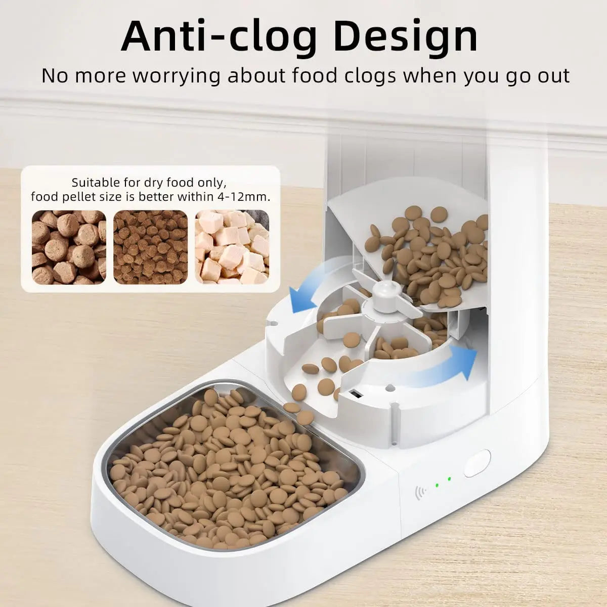 Automatic Cat Feeder - Smart WiFi Dispenser with Remote Control