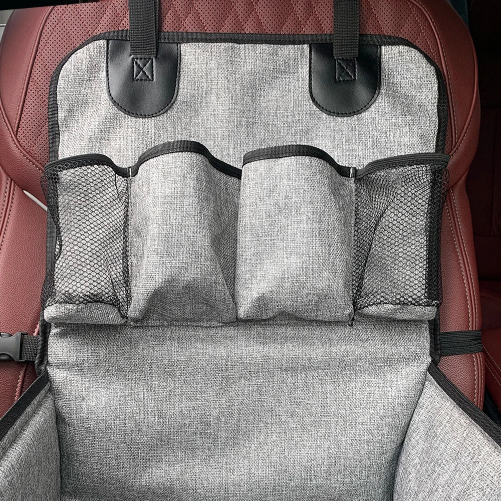 Dog Car Booster Seat with Storage Pockets - Front Seat