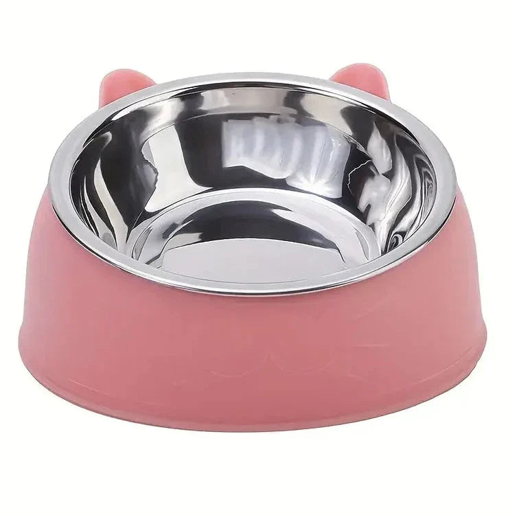 Raised Tilt Pet Bowl - Non-Slip Feeder for Cats & Dogs