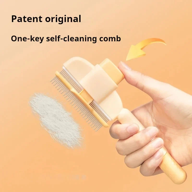 Dog &amp; Cat Hair Remover Grooming Brush for Long-Haired Pets