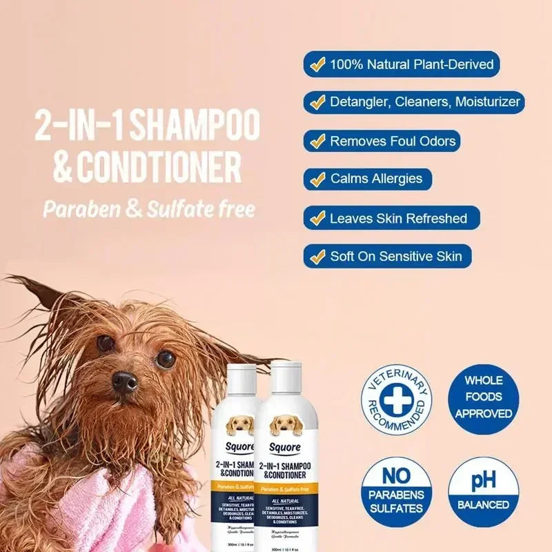Natural 2-in-1 Puppy Shampoo and Conditioner
