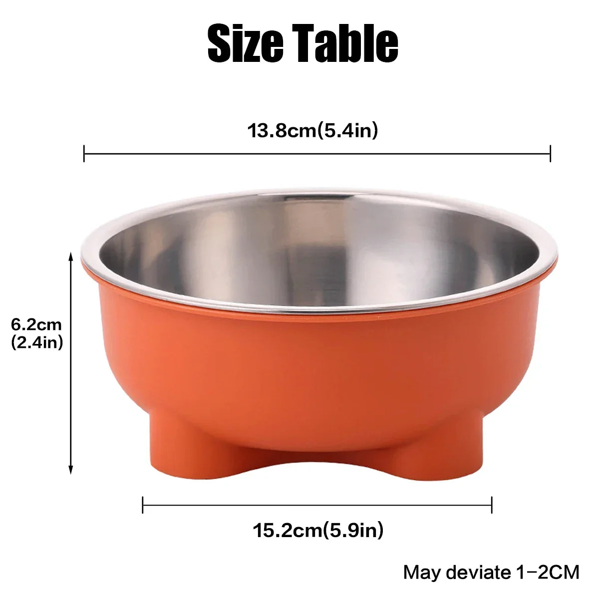 Anti-Slip Stainless Steel Dog Bowl - Easy-Clean Pet Dish