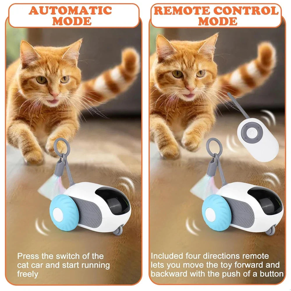 Remote Control Cat Toy Car with Interactive Tail