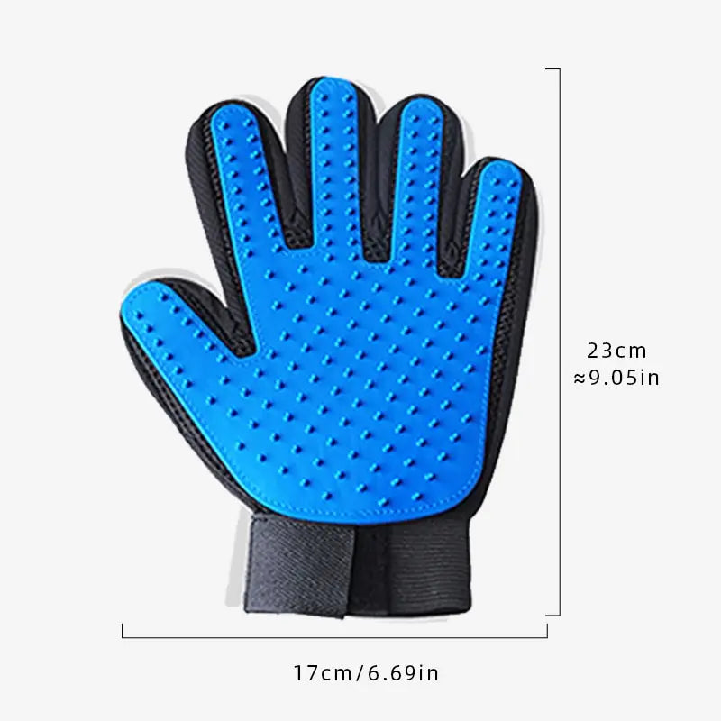 Silicone Deshedding Grooming Gloves for Cats & Dogs