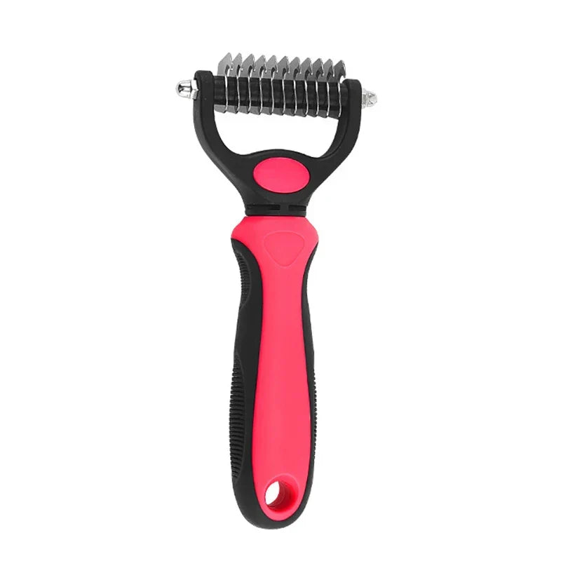 Deshedding Brush for Dogs & Cats - Fur Removal & Detangling Tool