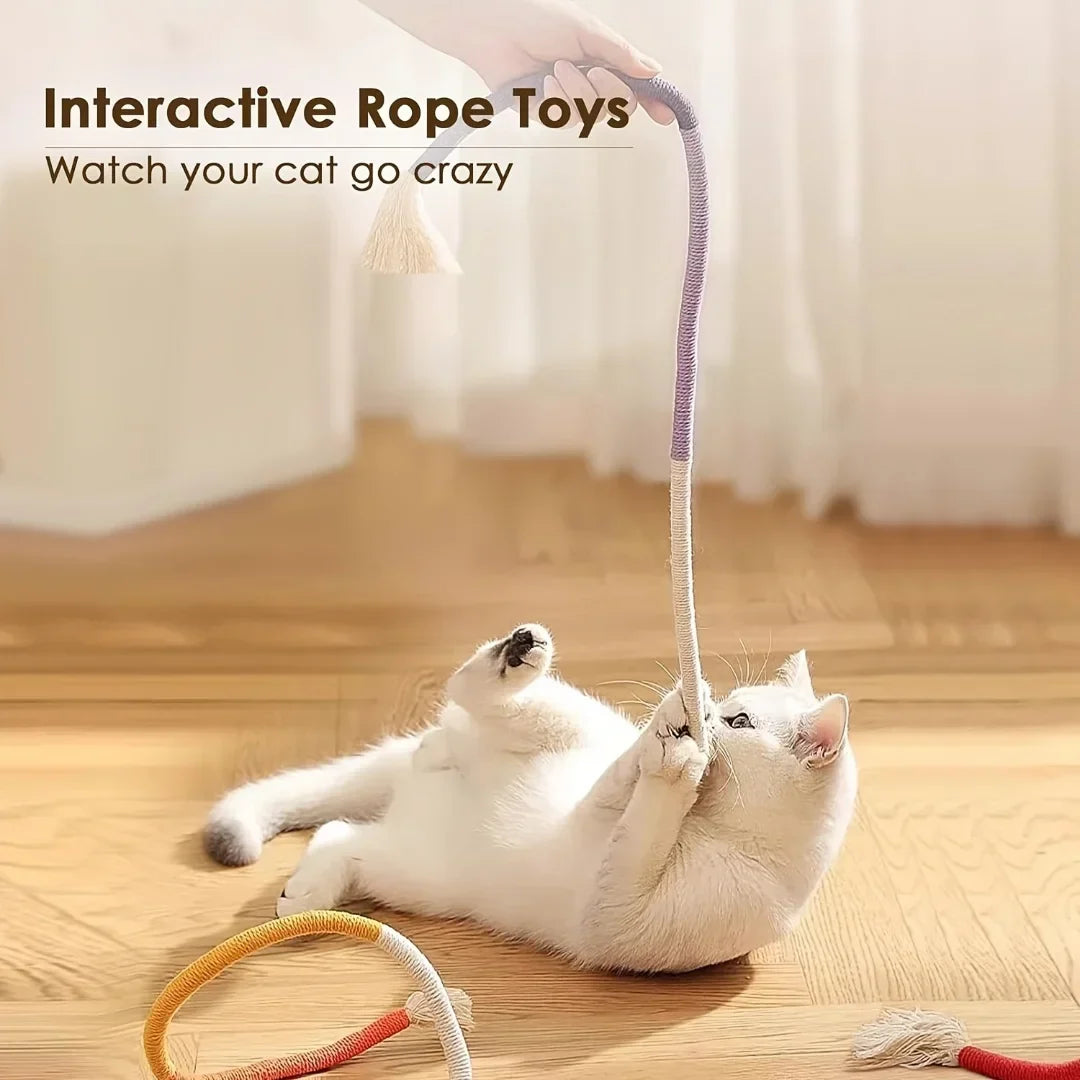 Cotton Catnip Rope Chew Toy for Teeth Cleaning