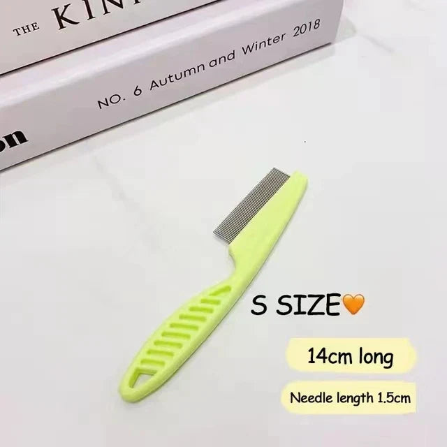 Stainless Steel Flea &amp; Shedding Grooming Comb for Pets
