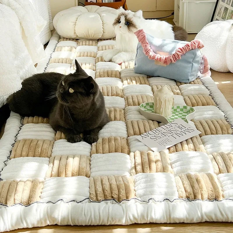 Thick Plush Anti-Slip Sofa Cover for Pet Owners