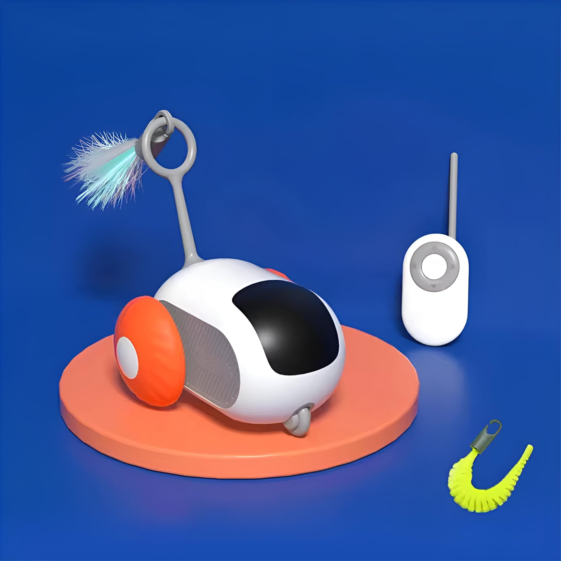 Dual Mode Remote Control Cat Toy with Sensors