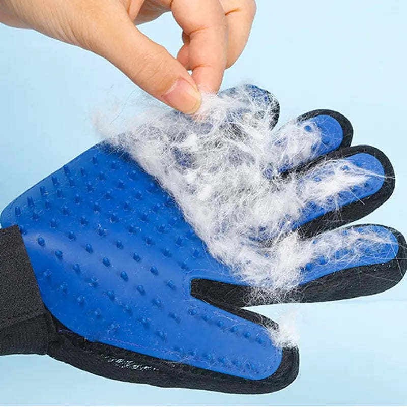 Silicone Deshedding Grooming Gloves for Cats & Dogs