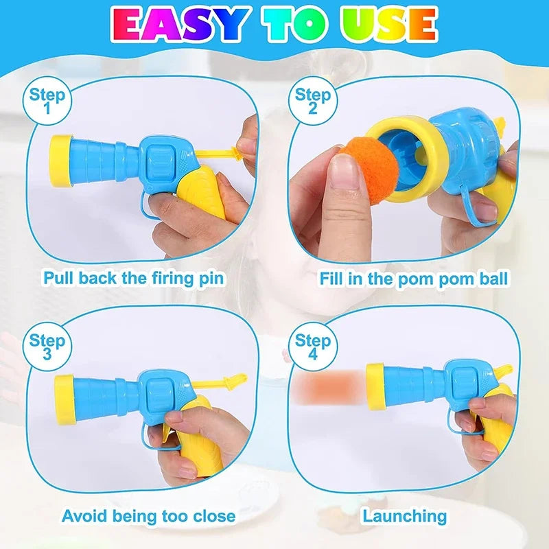 Plush Ball Shooter - Interactive Launch Toy for Kittens