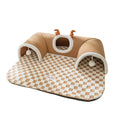 Cat Tunnel Bed with Peekaboo Plush Toy for Kittens