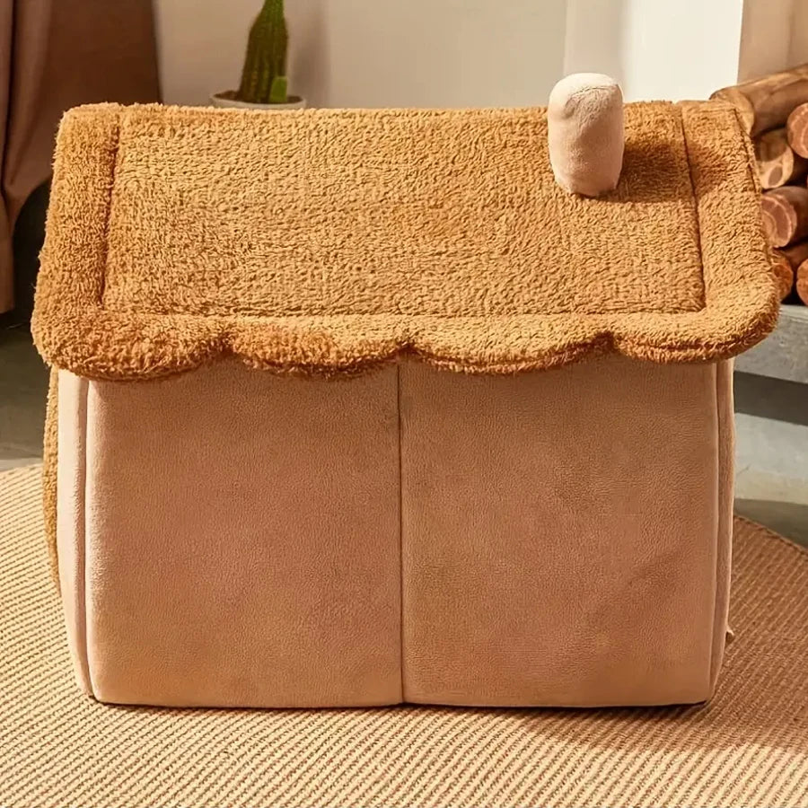 Foldable Washable Cat House for Small Pets