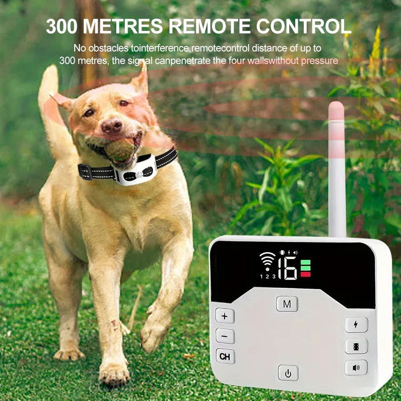 Wireless Pet Fence & Training Collar System