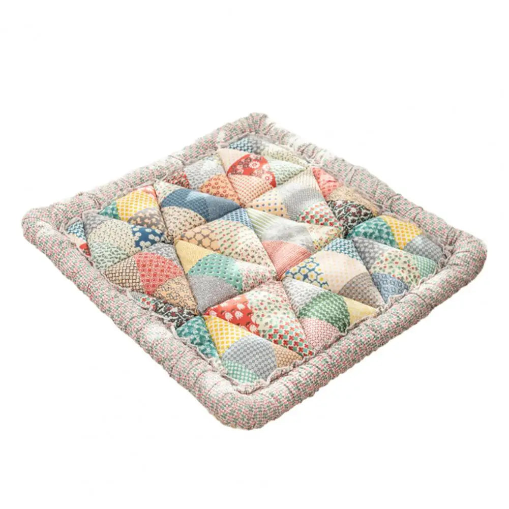 Bohemian Plush Non-Slip Sofa Cover with Floral Pattern