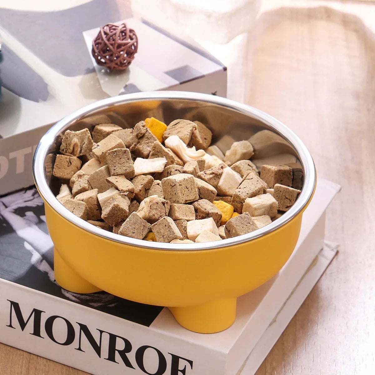 Anti-Slip Stainless Steel Dog Bowl - Easy-Clean Pet Dish
