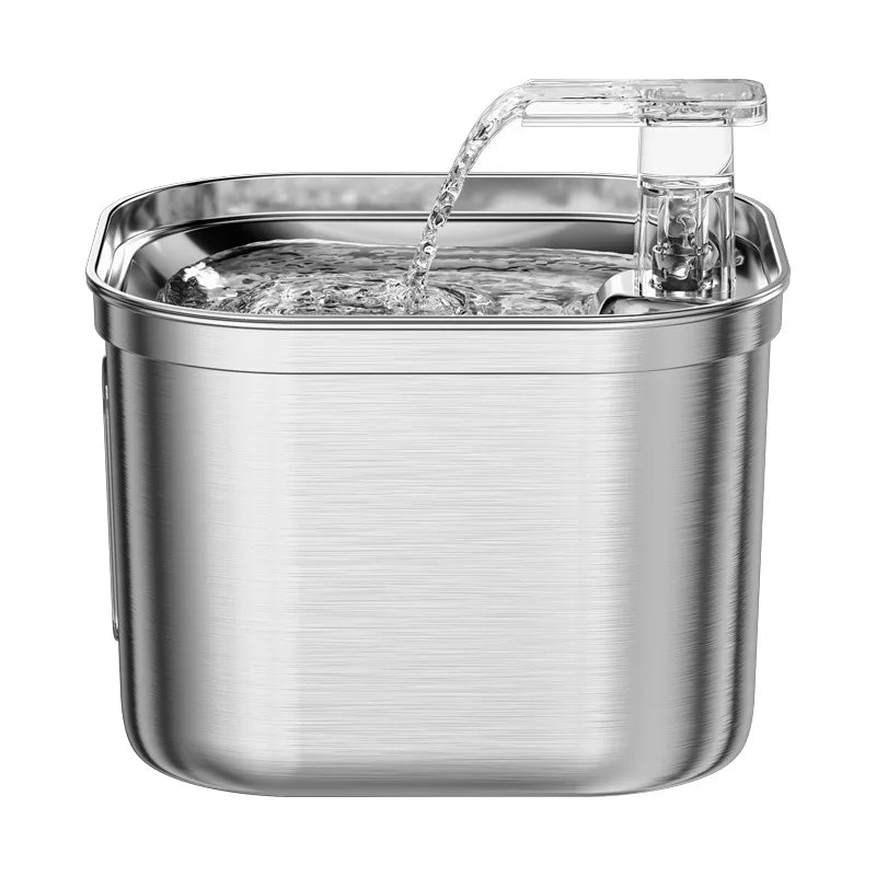 Stainless Steel Automatic Pet Water Dispenser with Smart Filtration