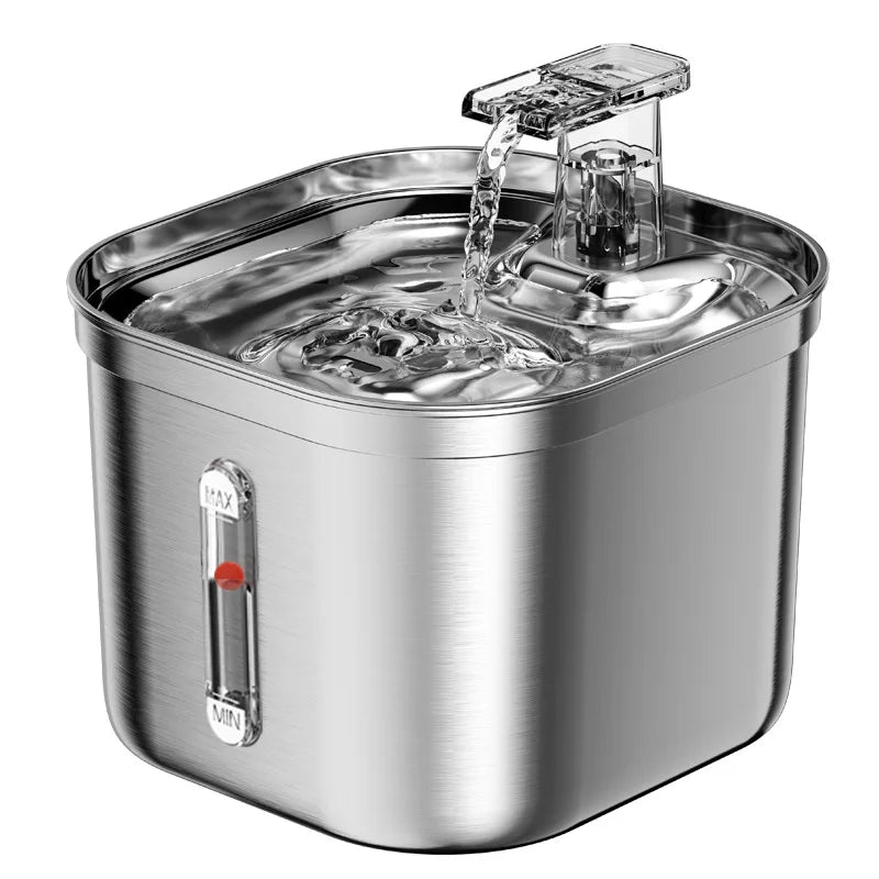 Stainless Steel Automatic Pet Water Dispenser with Smart Filtration