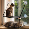 Double-Layer Suction Cup Cat Window Perch Hammock