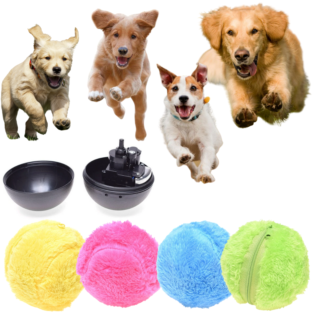 Active Rolling Ball Interactive Dog Toy, 4 Colors