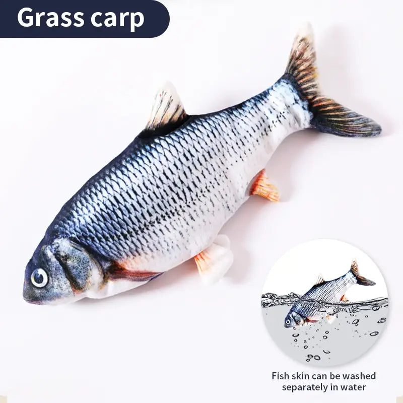 USB Rechargeable Interactive Fish Toy for Cats